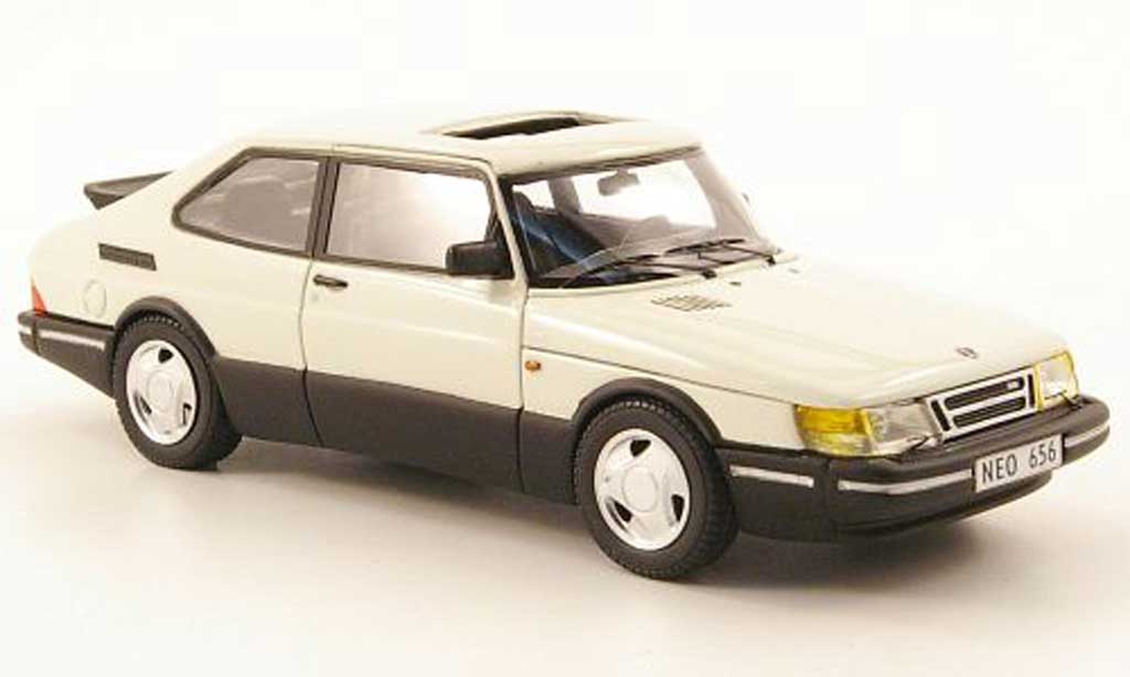 Saab 900 Turbo 1/43 Neo Turbo 16S aerien wit 1992 modelauto