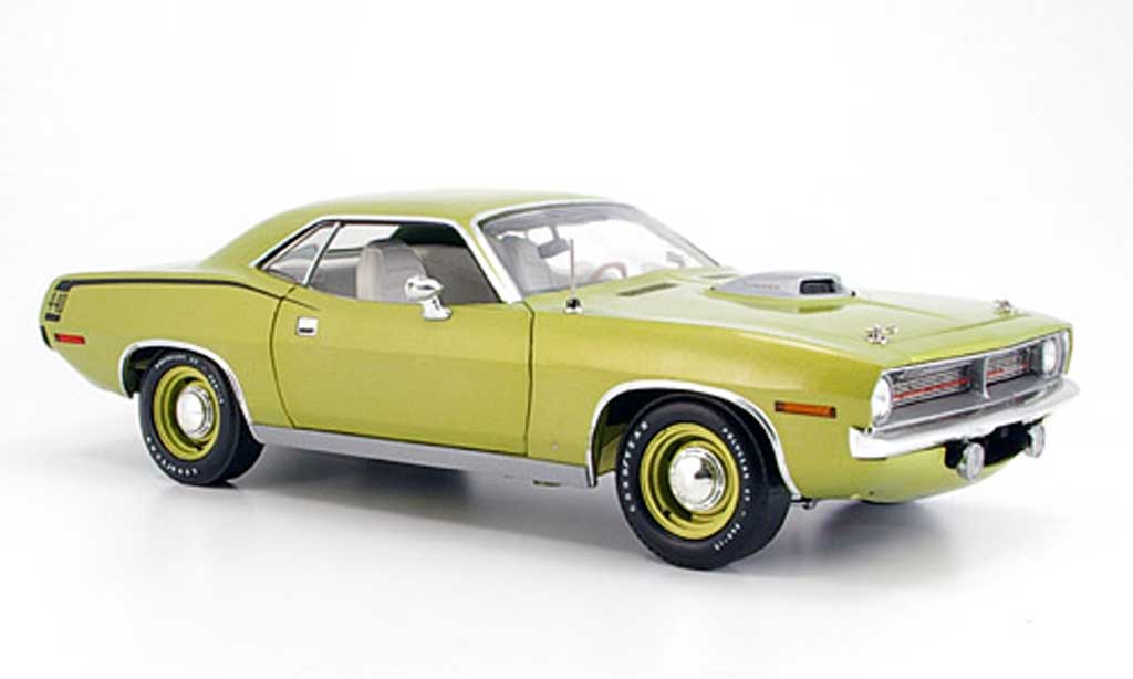 Plymouth Cuda 1970 1/18 Highway 61 1970 grun modelauto