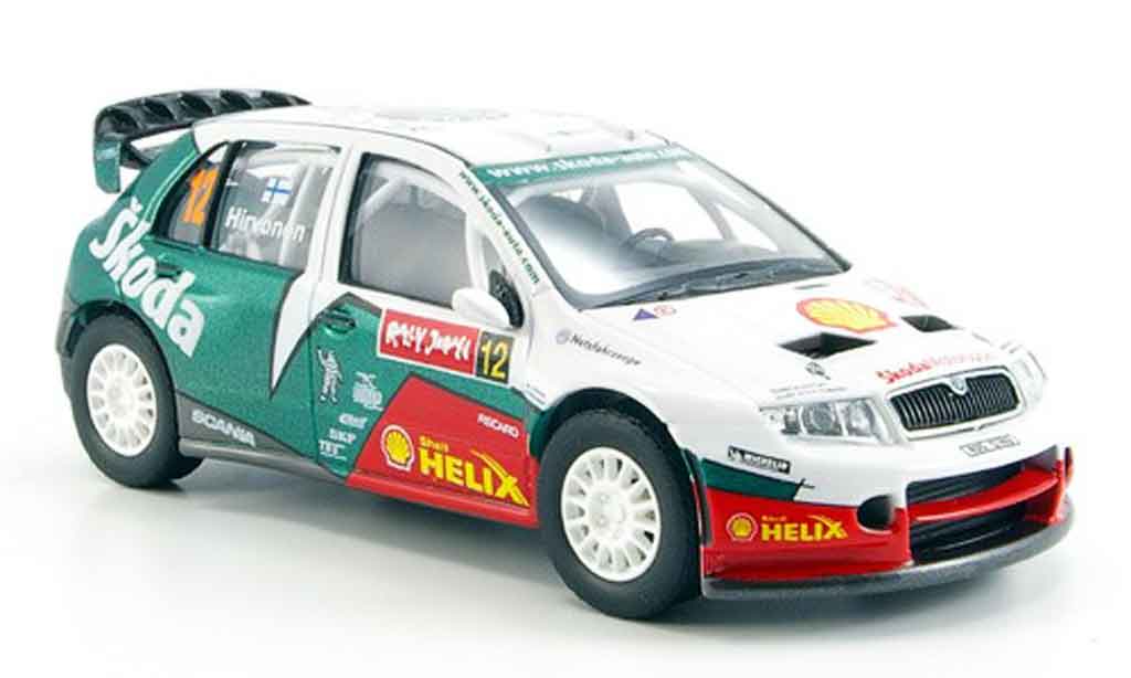 Skoda Fabia WRC 1/43 Abrex WRC evo ii hirvonen rallye japan 2005 modelauto