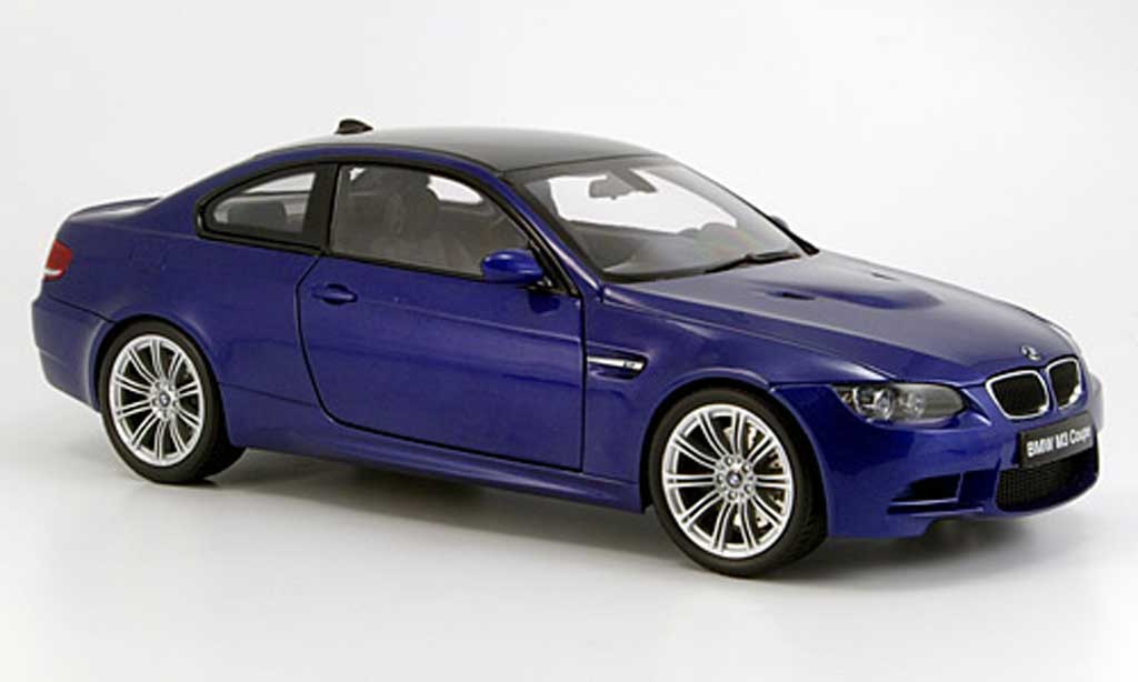 Bmw M3 E92 1/18 Kyosho E92 coupe blauw 2006 modelauto