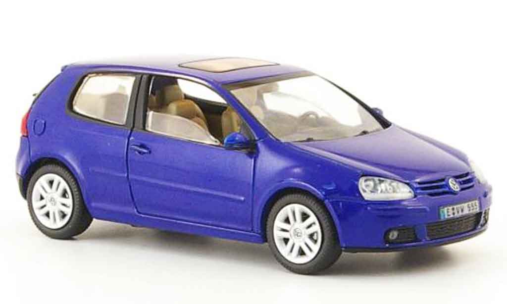 Volkswagen Golf V 1/43 Schuco V blauw 3 portes modelauto