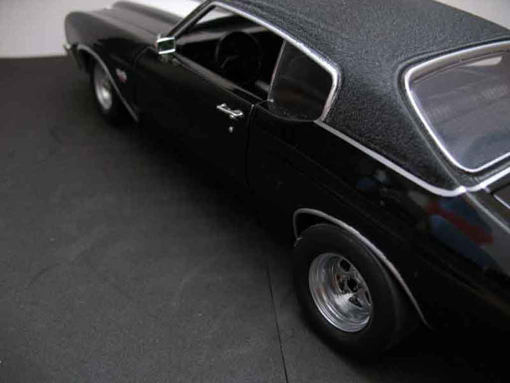 Chevrolet Chevelle tuning 1970 ss zwart jantes drag 1/18 Ertl