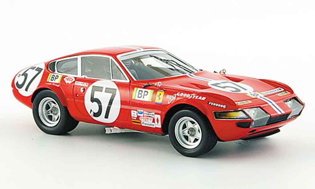 Ferrari 365 GTB/4 1/43 Red Line GTB/4 no.57 nart 24h le mans 1972 modelauto