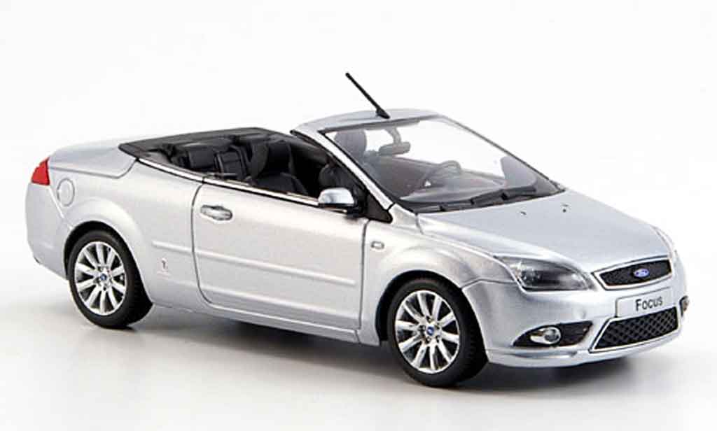 Ford Focus 1/43 Minichamps grijs metallic Cabrio Coupe 2008 modelauto