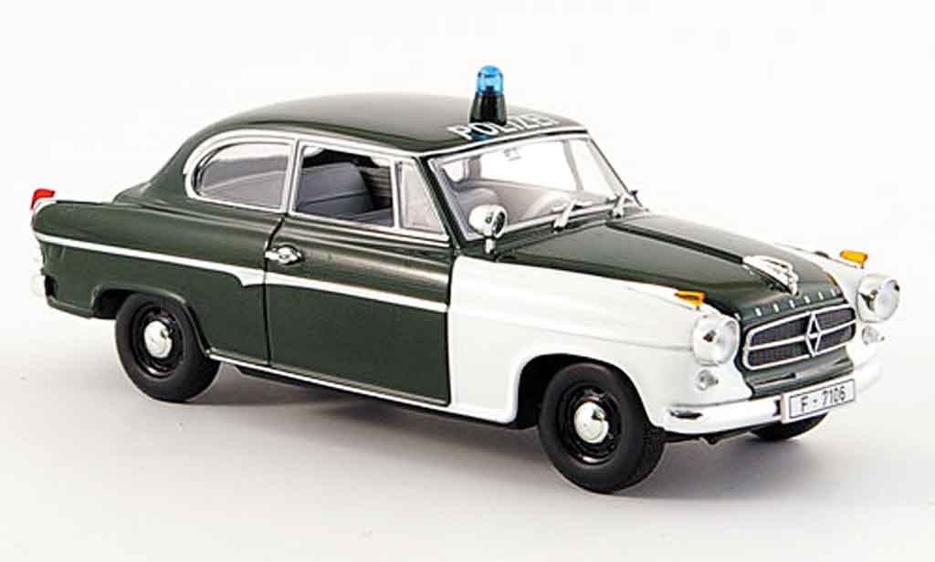 Borgward Isabella 1/43 Minichamps politie Frankfurt 2turer 1959 modelauto
