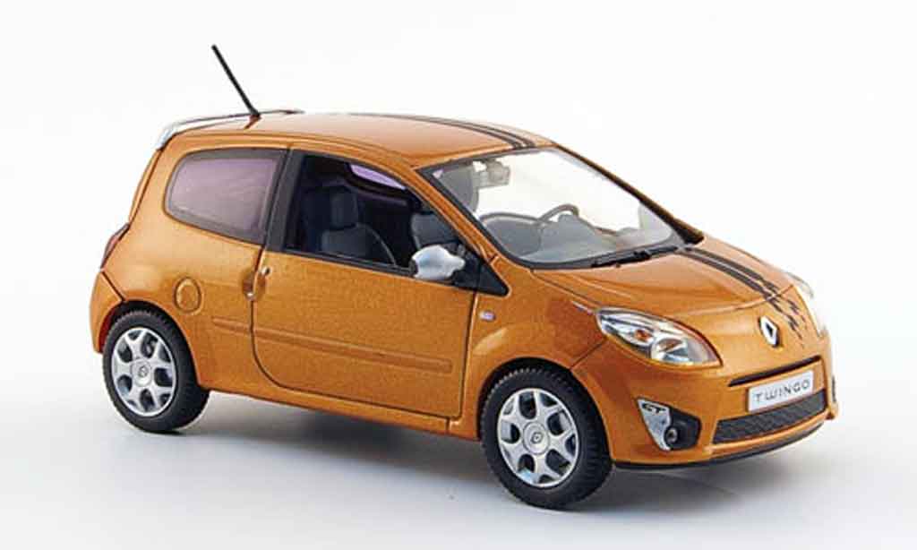 Renault Twingo 1/43 Norev gt oranje 2007 modelauto