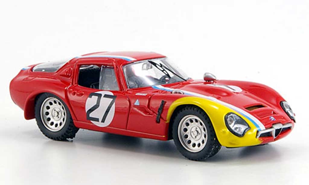 Alfa Romeo TZ2 1/43 Best No.27 Pilette Monza 1967 modelauto