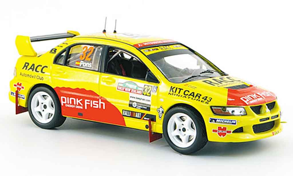 Mitsubishi Lancer Evolution VIII 1/43 IXO Evolution VIII No.32 Rallye Neu Seeland 2005 modelauto