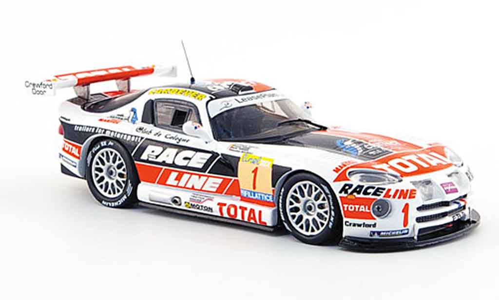 Dodge Viper GTS R 1/43 IXO GTS R No.1 Sieger 24 Std. Rennen SPA 2002 modelauto