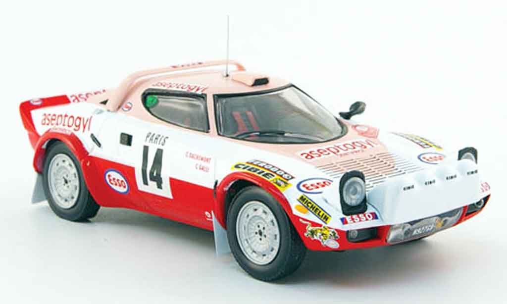 Lancia Stratos Rallye 1/43 IXO Rallye hf no.14 aseptogyl rallye monte carlo 1977 modelauto