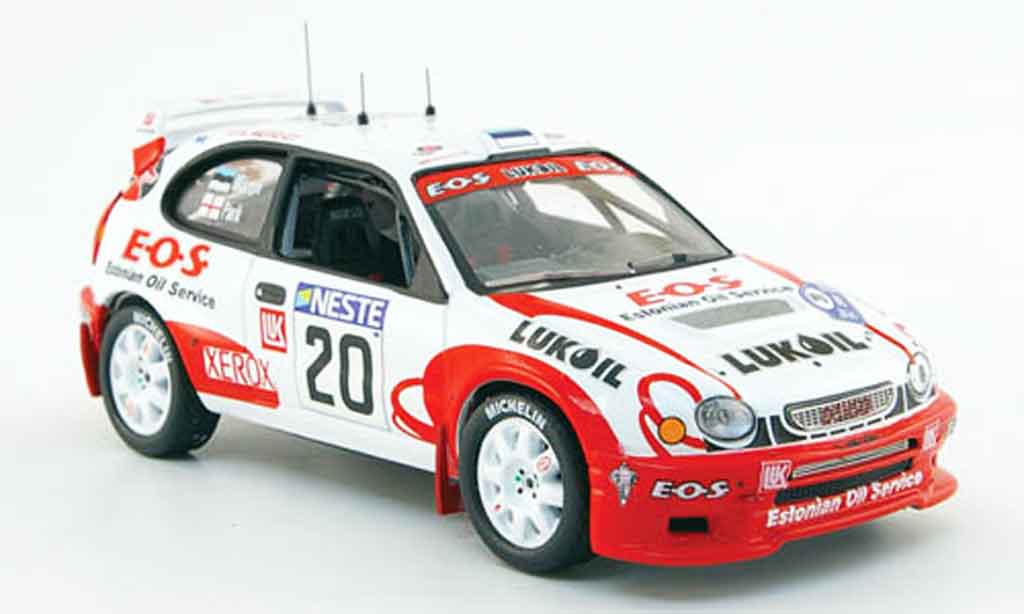 Toyota Corolla 1/43 IXO wrc no.20 lukoil e.o.s. rallye finland 2000 modelauto