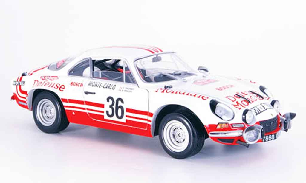 Alpine A110 1/18 Solido no.36 rallye monte carlo 1973 modelauto