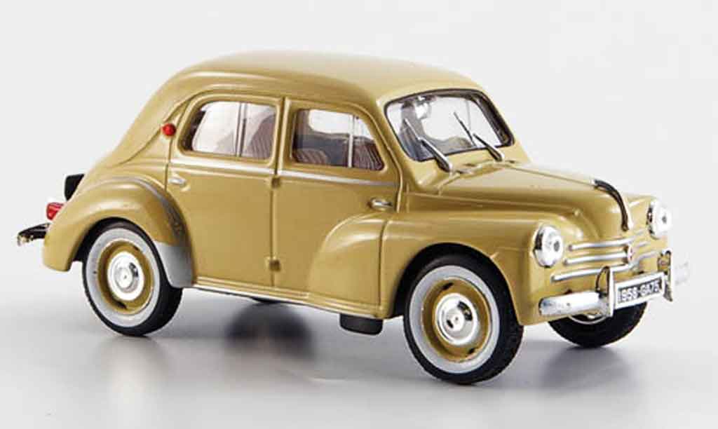 Renault 4CV 1/43 Eligor sport r 1062 beige 1958 modelauto