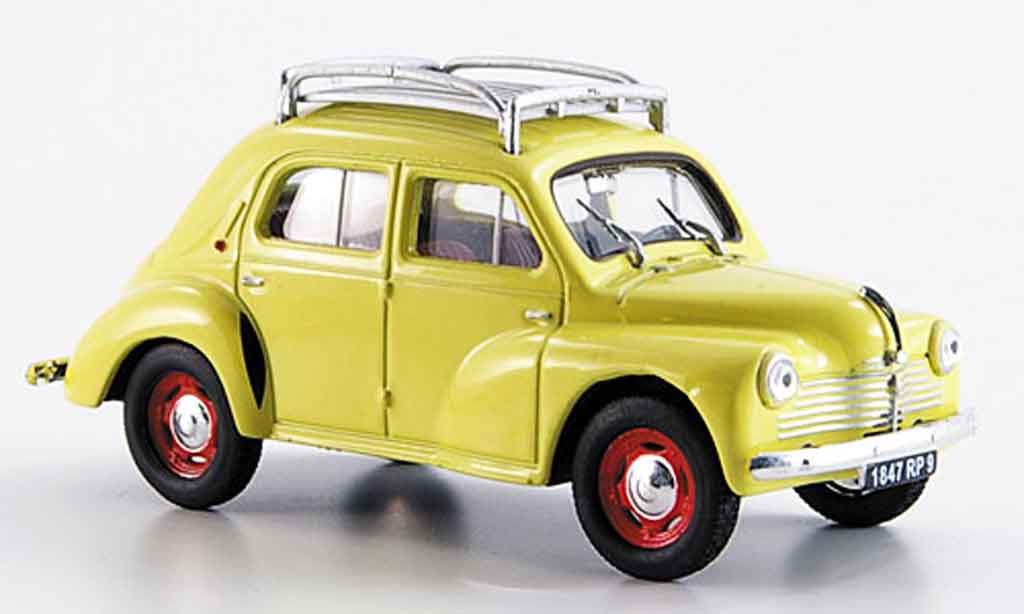 Renault 4CV 1/43 Eligor r 1060 avec barres de toit 1947 modelauto