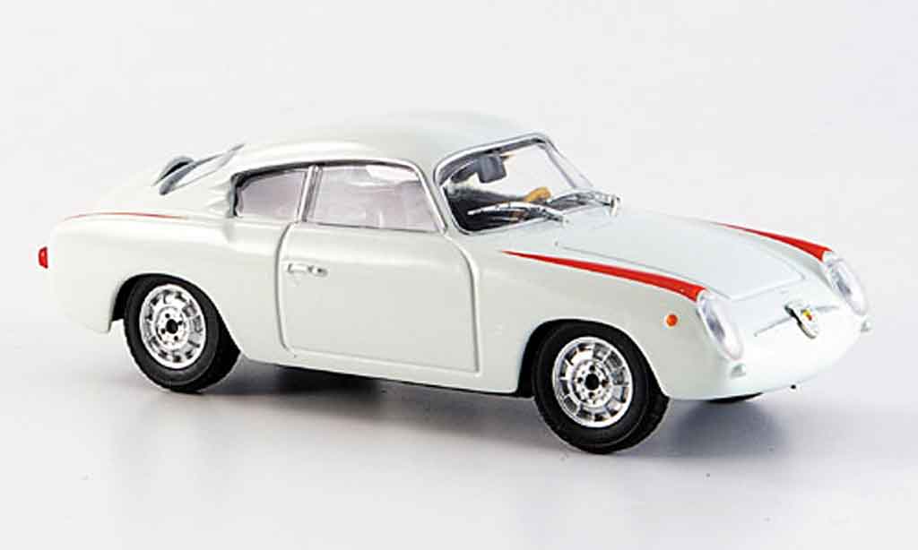 Fiat 750 1/43 Starline Abarth wit 1956 modelauto