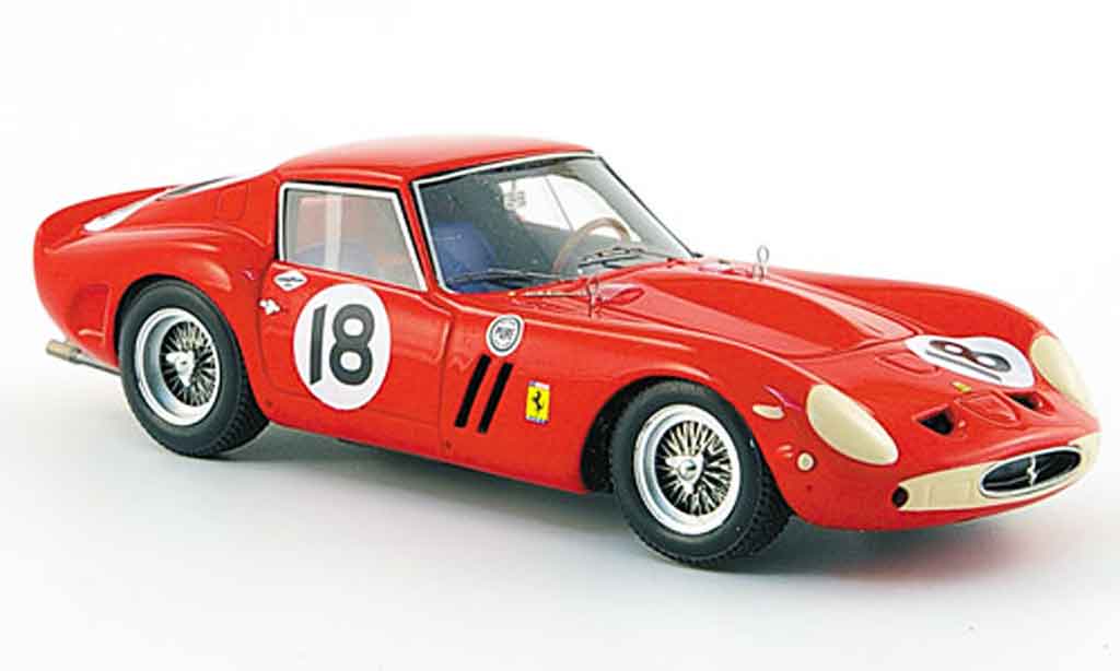 Ferrari 250 GTO 1963 1/43 Red Line GTO 1963 no.18 siger daytona continental modelauto