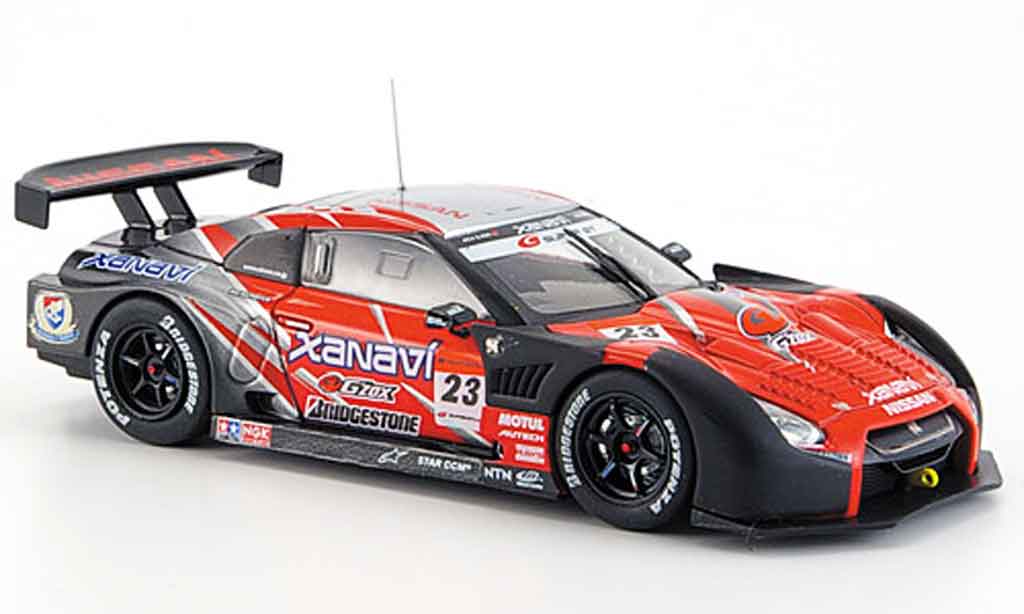 Nissan Skyline R35 1/43 Ebbro JGTC R35 GT R Xanavi Nismo No.23 Testcar Fuji Super GT 2008 modelauto