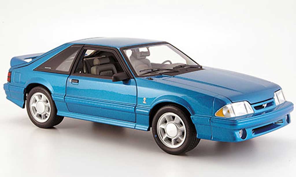 Ford Mustang 1993 1/18 GMP 1993 cobra blauw modelauto