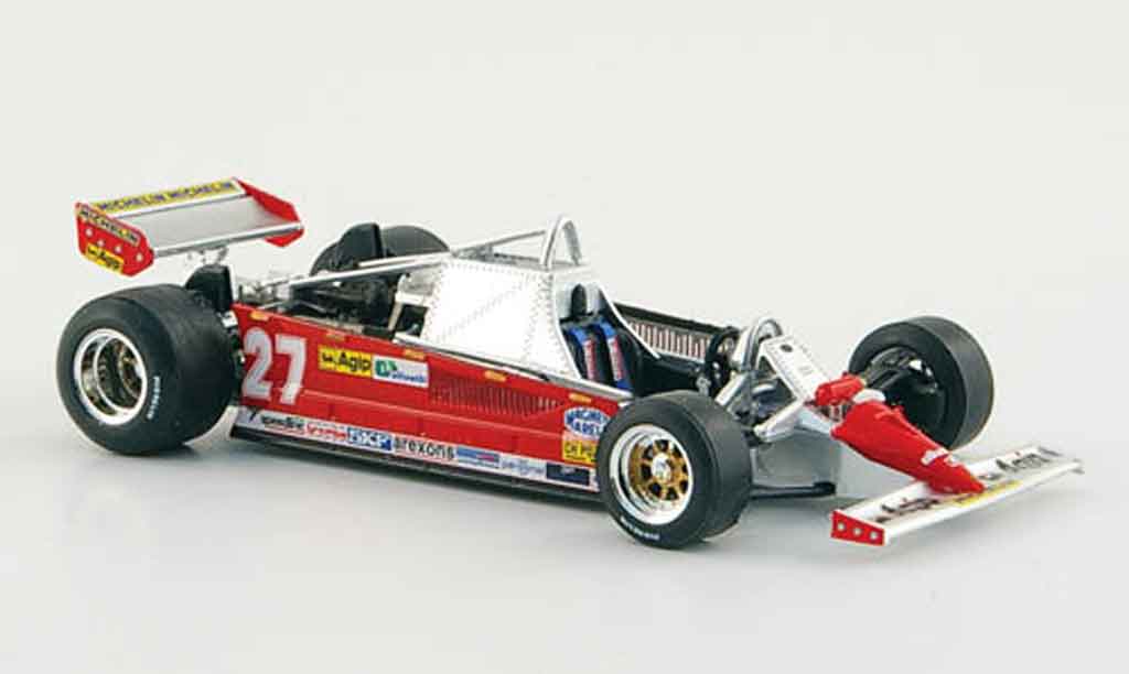 Ferrari 126 1981 1/43 Brumm 1981 CK turbo no.27 g.villeneuve gp monaco modelauto