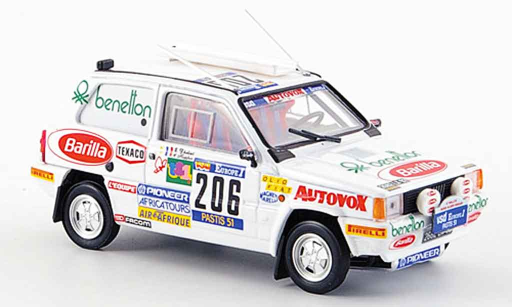 Fiat Panda 1/43 Brumm 4X4 No.206 Rally Paris Dakar 1984 modelauto