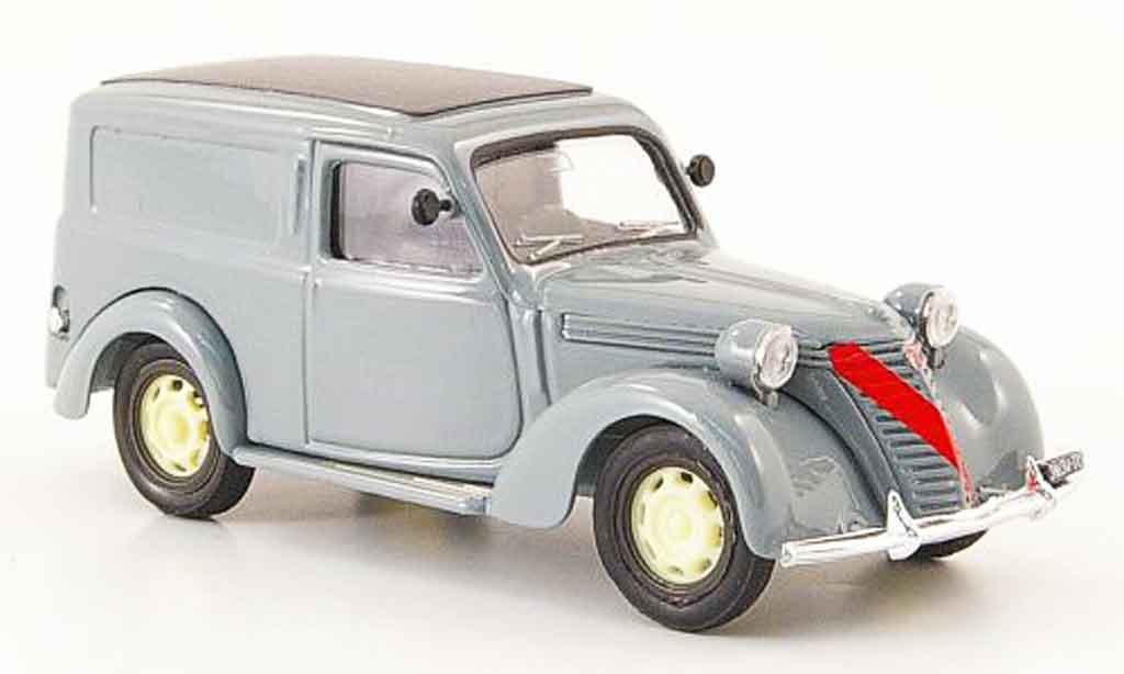 Fiat 1100 1947 1/43 Brumm 1947 Furgone grijs modelauto