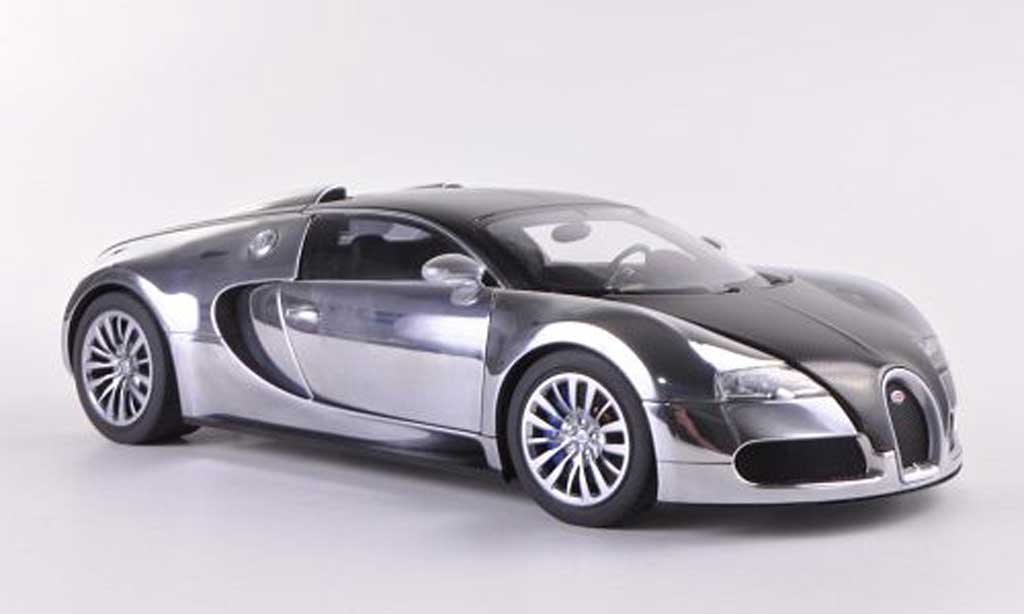 Bugatti Veyron 16.4 1/18 Autoart 16.4 EB chrom/carbon Pur Sang Edition 2008 modelauto