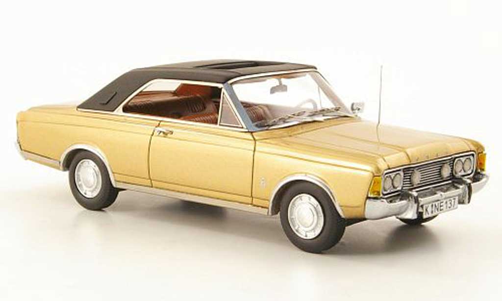 Ford Taunus 1971 1/43 Neo 1971 (P7b) 20M Coupe dore/zwart modelauto