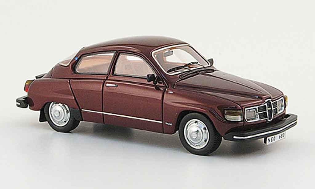 Saab 96 GL 1/43 Neo GL rood 1979 modelauto