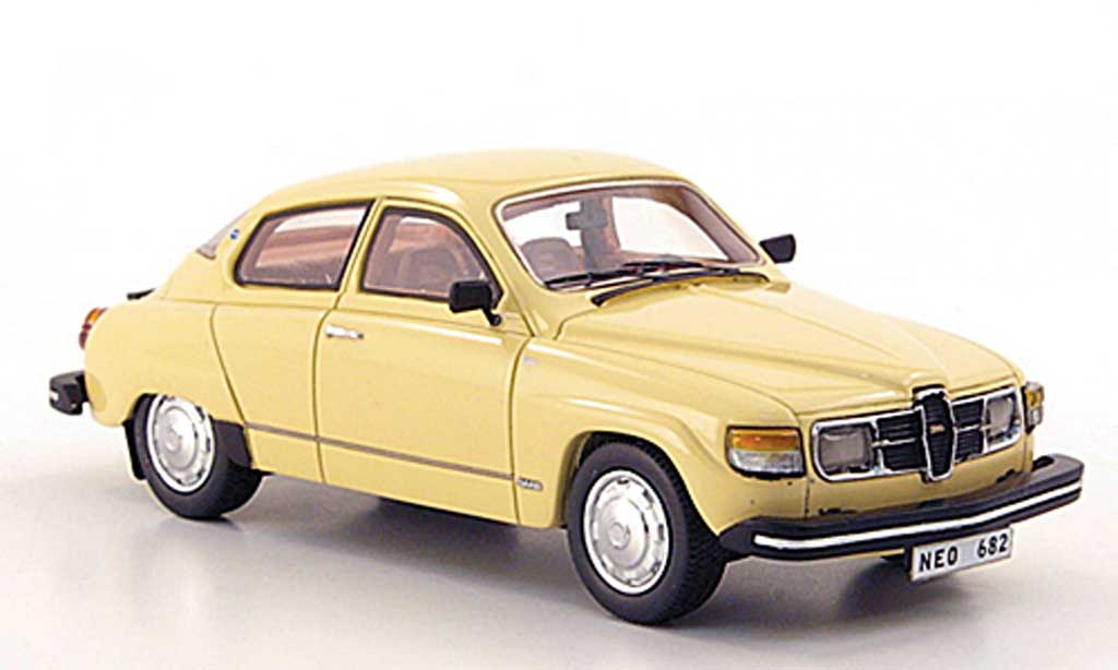 Saab 96 1/43 Neo beige 1979 modelauto