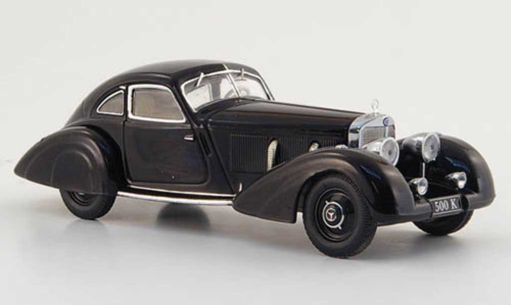 Mercedes 500 K 1/43 IXO K Autobahn-Kurier zwart 1935 modelauto