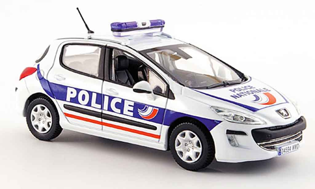 Peugeot 308 1/43 Norev politie funfportes politie 2008 modelauto