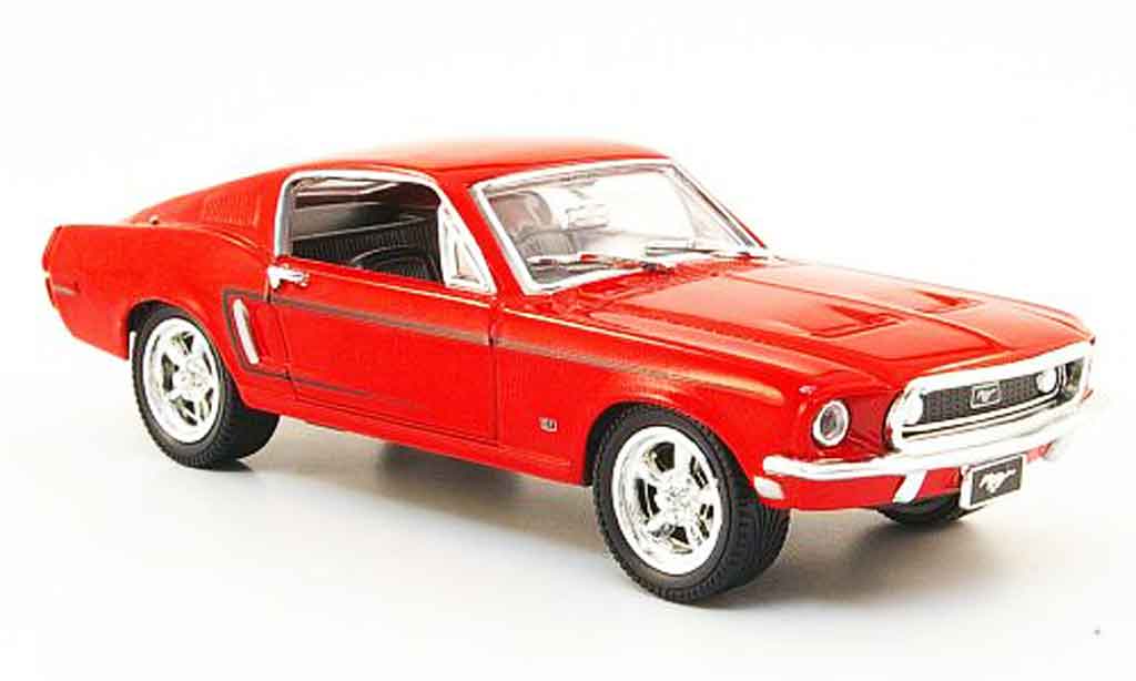 Ford Mustang 1968 1/43 Yat Ming 1968 rood 1968 modelauto