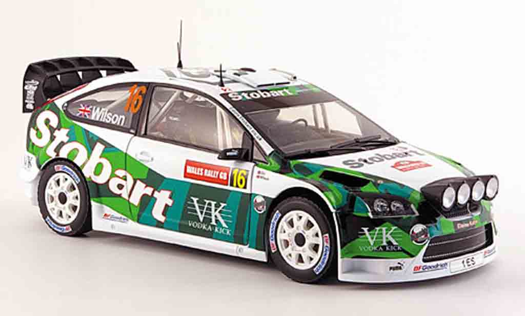 Ford Focus RS WRC 1/18 Sun Star RS WRC no.16 wilson/orr rallye pays de galles 2007 modelauto