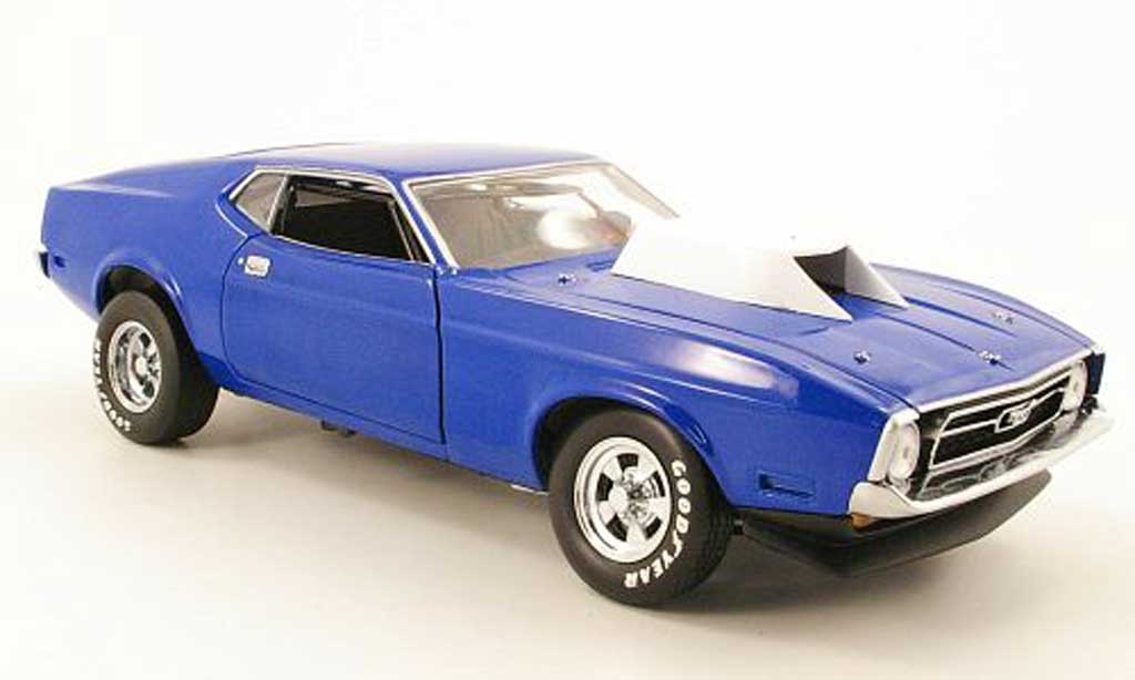 Ford Mustang 1971 1/18 Sun Star 1971 pro stock blauw modelauto