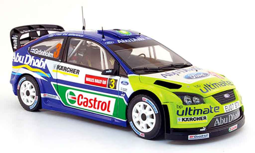 Ford Focus RS WRC 1/18 Sun Star RS WRC no.3 bp/abu dhabi rallye pays de galles 2007 modelauto