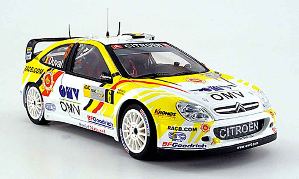 Citroen Xsara WRC 2007 1/18 Sun Star WRC 2007 no.6 duval/pivato rallye allemagne modelauto