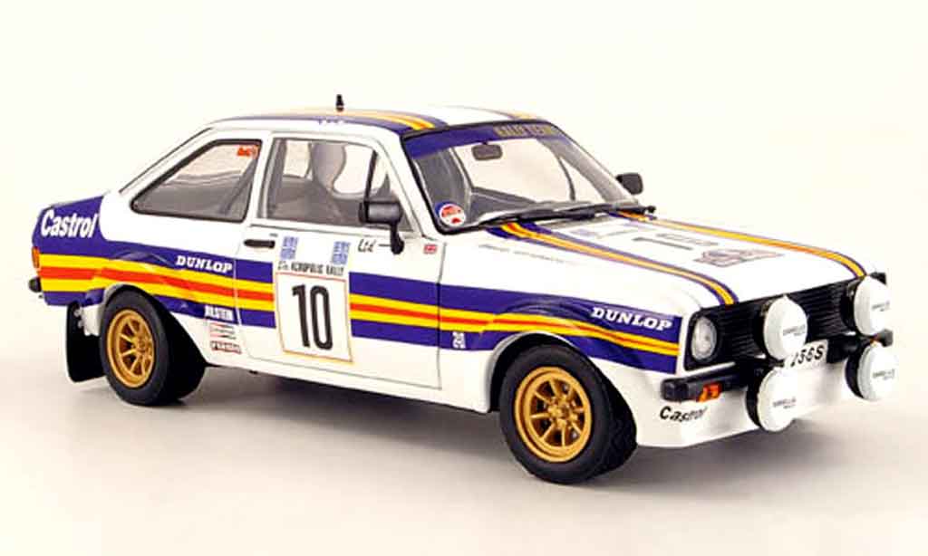 Ford Escort MK2 1/18 Sun Star MK2 rs no.10 roodhmans rallye akropolis 1980 modelauto