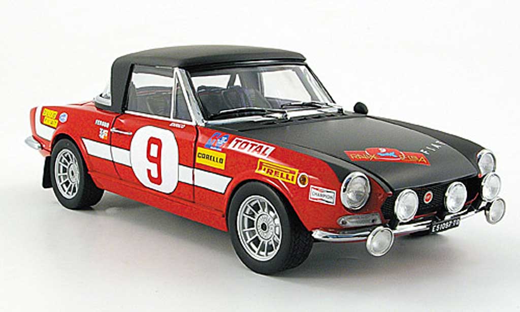 Fiat 124 Abarth 1/18 Sun Star Abarth no.9 trombotto/enrico rallye elba 1971 modelauto