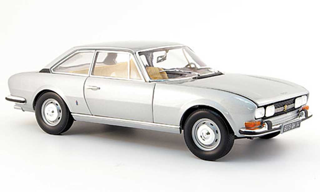 Peugeot 504 coupe 1/18 Norev coupe grijs 1971 modelauto