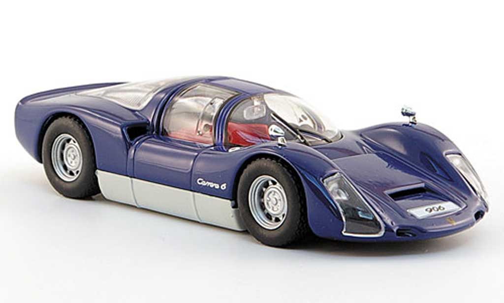 Porsche 906 1965 1/43 Solido 1965 Carrera 6 blauw modelauto