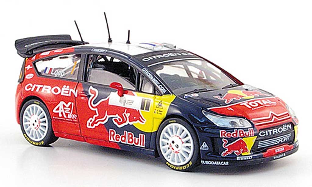 Citroen C4 WRC 2008 1/43 Solido WRC 2008 No.1 Red Bull S.Loeb / D.Elena Tour de Corse modelauto