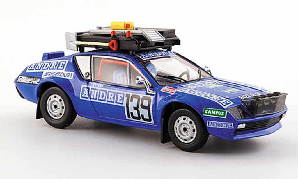 Alpine A310 1/43 Norev no.139 t.reverchon g.vails rallye dakar 1981 modelauto