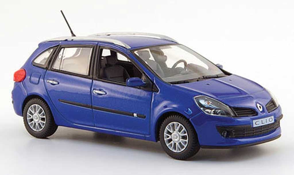 Renault Clio III 1/43 Norev III Stationwagen blauw 2007 modelauto
