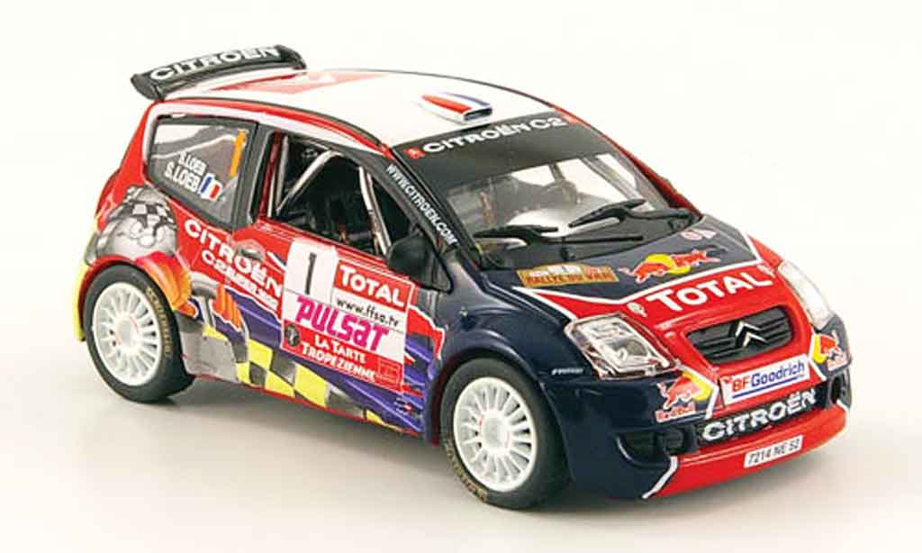 Citroen C2 S1600 1/43 Norev S1600 no.1 red bul rallye du var 2008 modelauto