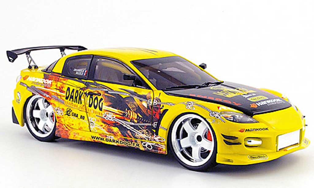 Mazda RX8 1/18 Norev racing dark dog modelauto