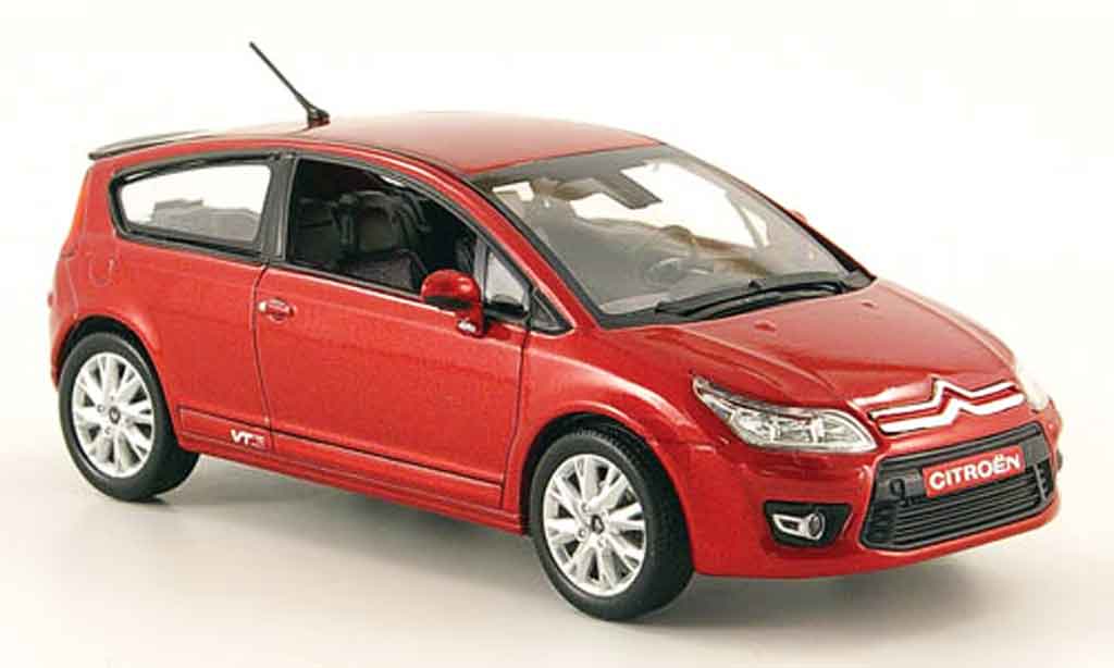 Citroen C4 1/43 Norev 3 turig rood 2008 modelauto
