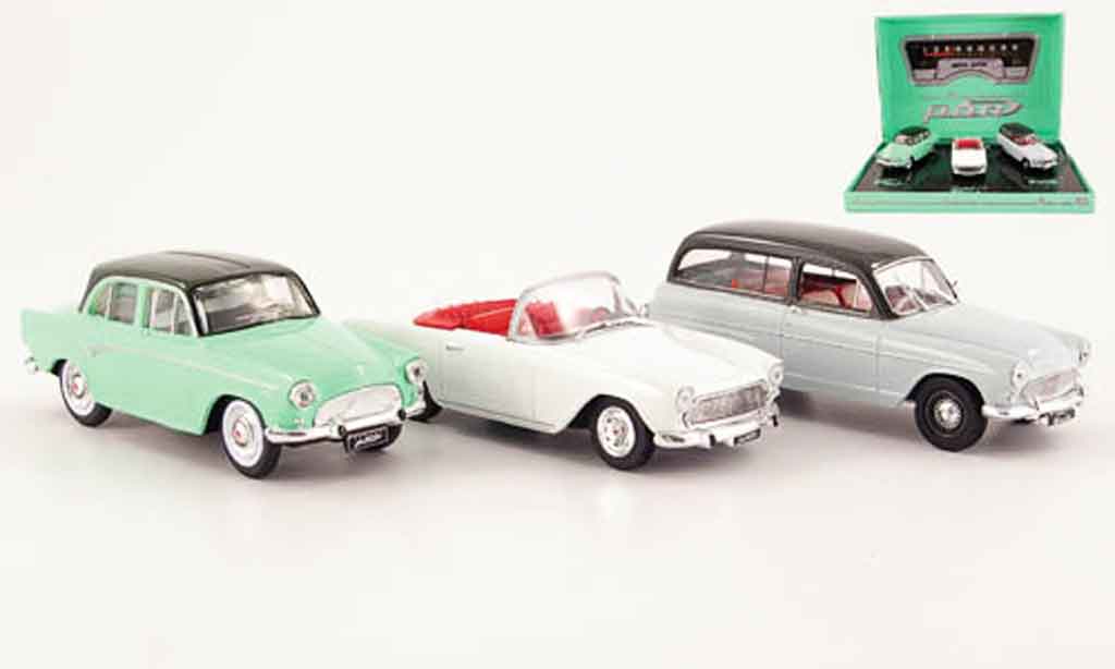 Simca P 60 1/43 Norev 3er limousine cabrio und kombi modelauto