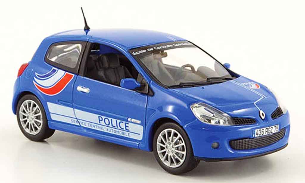 Renault Clio 3 RS 1/43 Norev 3 RS politie 2007 modelauto