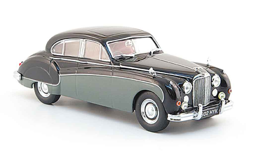 Jaguar MK 8 1/43 Oxford 8 zwart grijs modelauto