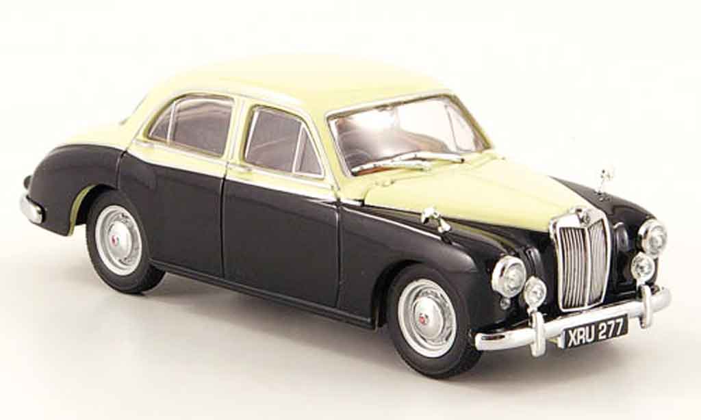 MG ZB 1/43 Oxford Varitone elfenbeinwit zwart modelauto